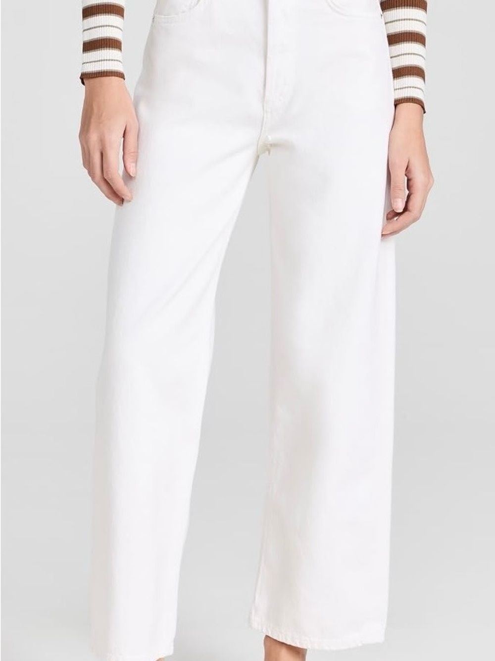 White Wide-Leg Women's Jeans